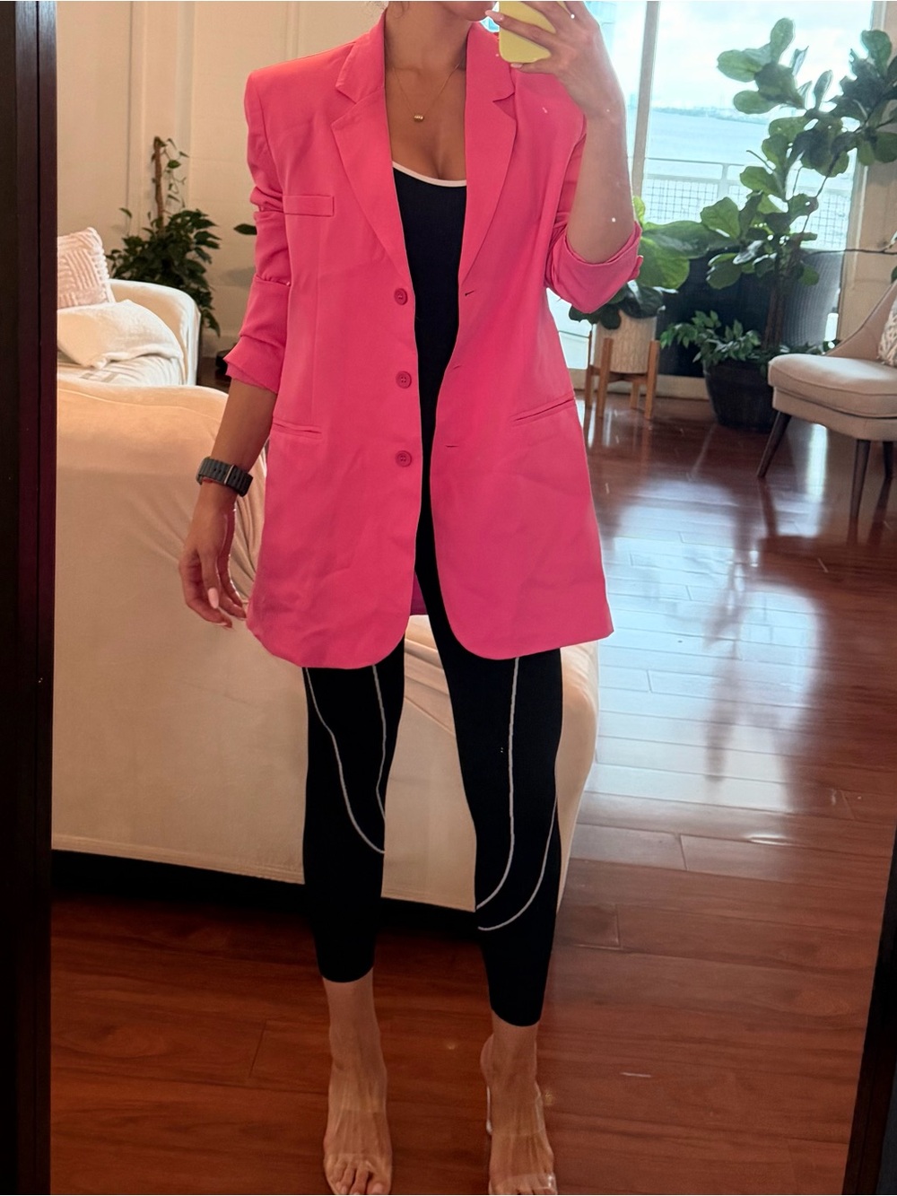 Women's Hot Pink Oversized Blazer/dress